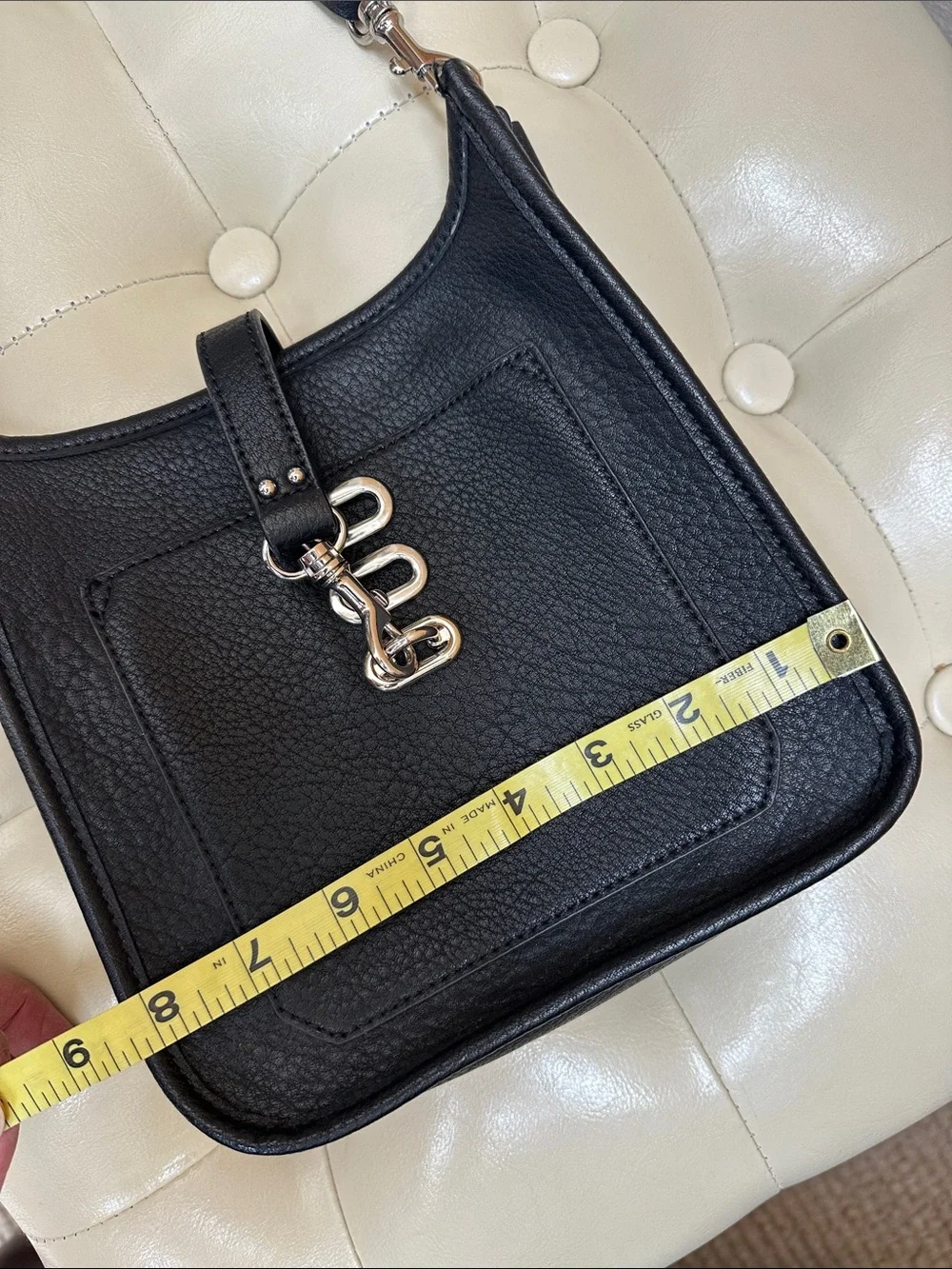 Steve Madden Crossbody Bag with Silver Hardware